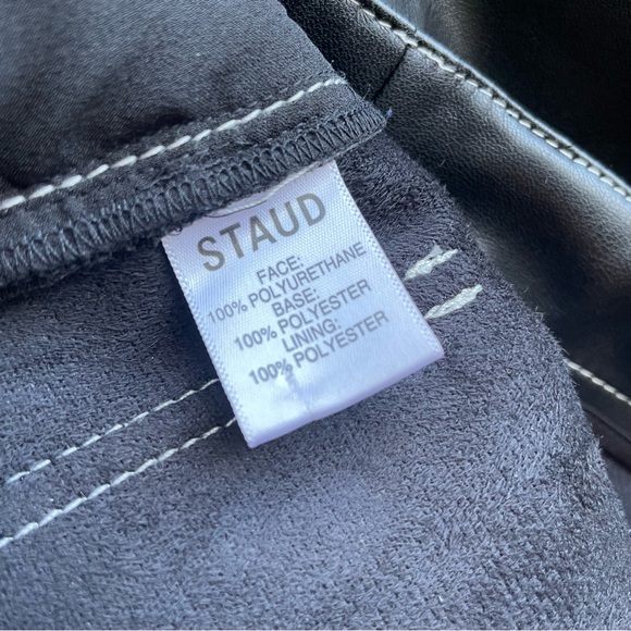 Staud Domino Pant Black Vegan Leather, NWOT - Picture 12 of 13